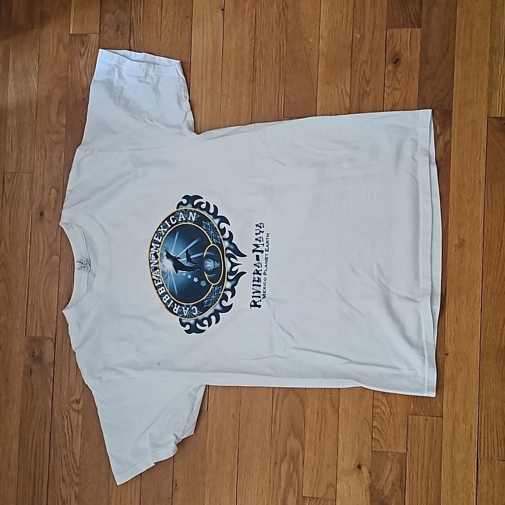 Vintage Riviera-Maya Mexico Plant Earth T-Shirt Size M